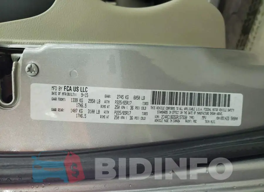 2C4RC1BG5GR157330 Photo# 10