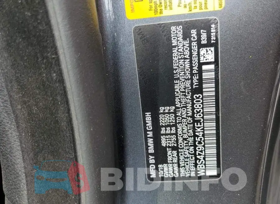 WBS4Z9C54KEJ63803 Photo# 10