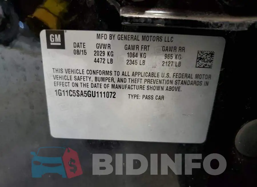 1G11C5SA5GU111072 Photo# 10