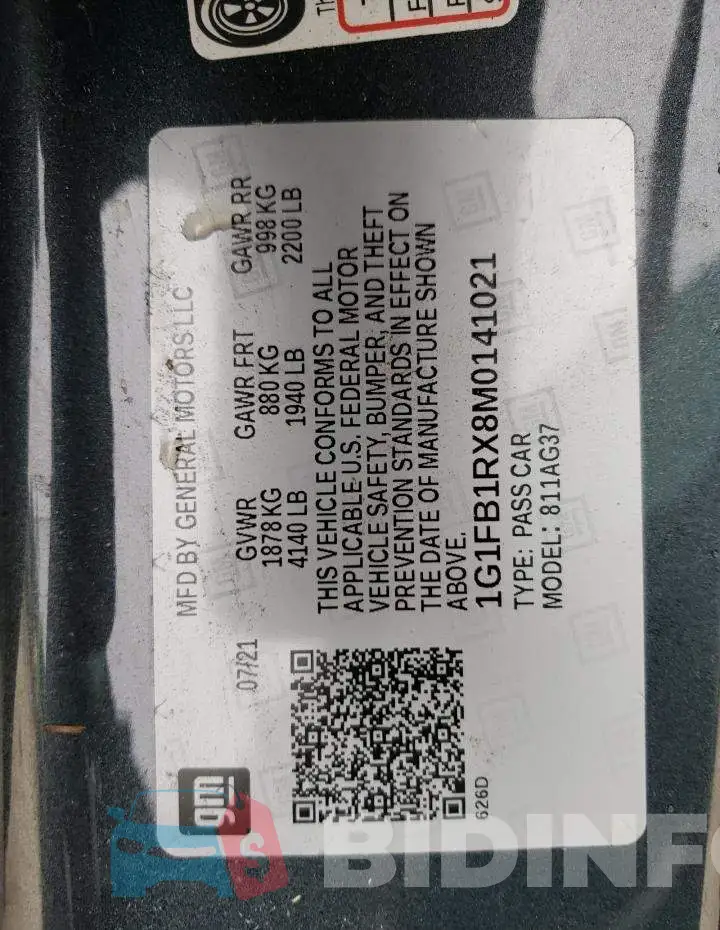 1G1FB1RX8M0141021 Photo# 12