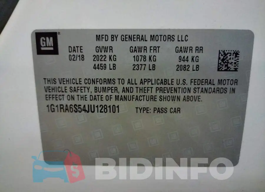1G1RA6S54JU128101 Photo# 10