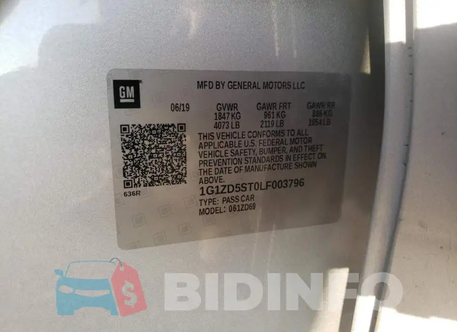 1G1ZD5ST0LF003796 Photo# 10