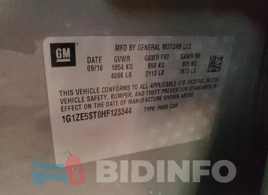 1G1ZE5ST0HF123344 Photo# 10