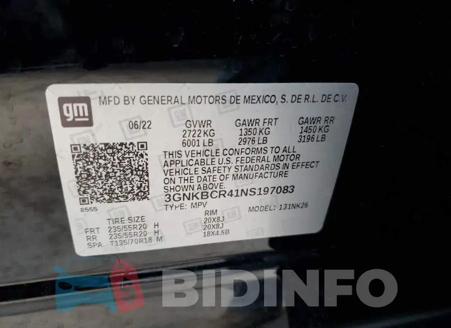 3GNKBCR41NS197083 Photo# 10