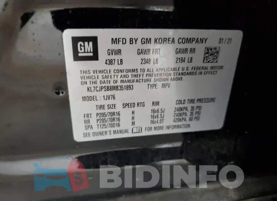 KL7CJPSB8MB351893 Photo# 10