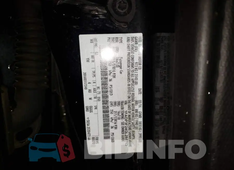 1FADP3F24GL285713 Photo# 12