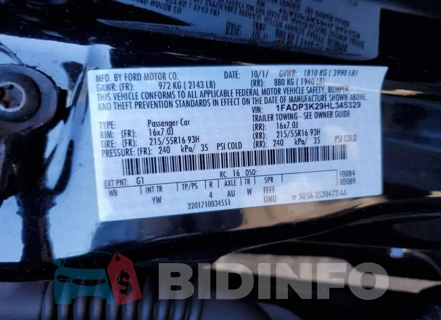 1FADP3K29HL345329 Photo# 12