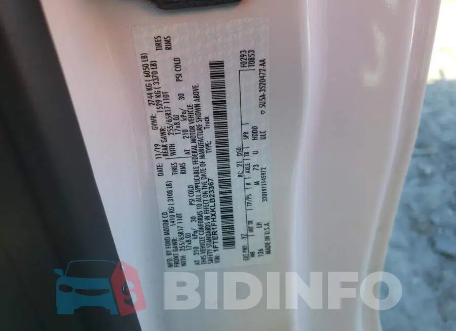 1FTER1FHXKLB23367 Photo# 10