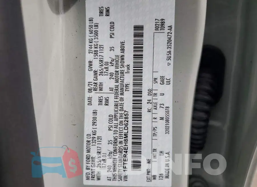 1FTER4EH8MLD62857 Photo# 10