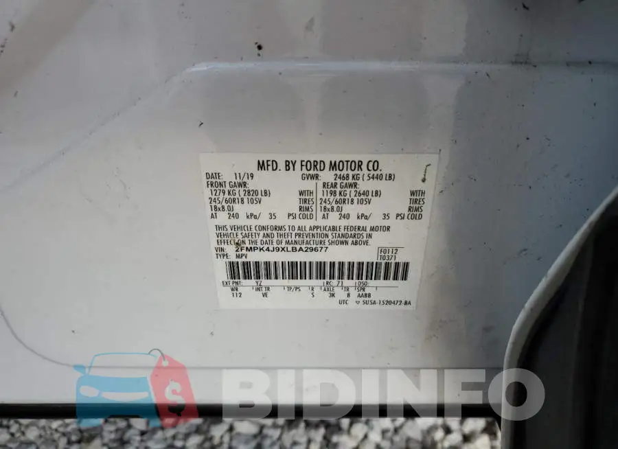 2FMPK4J9XLBA29677 Photo# 13