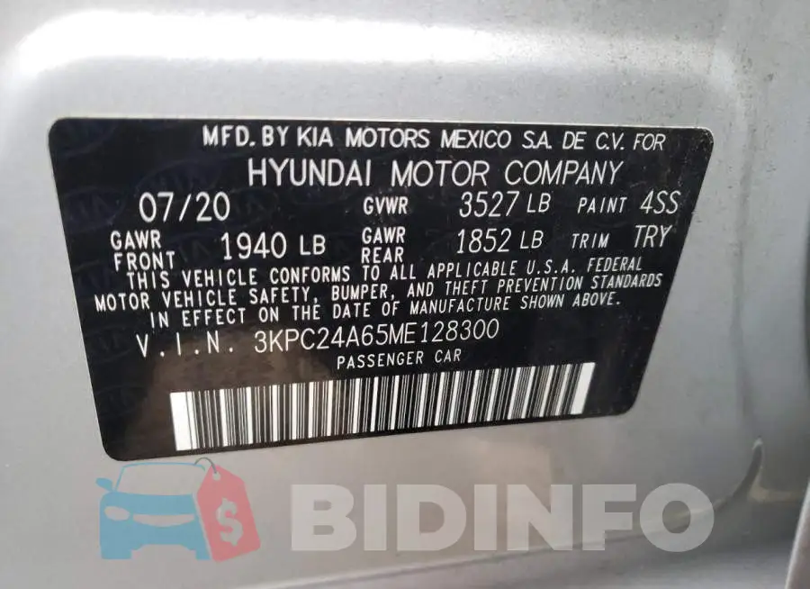 3KPC24A65ME128300 Photo# 12