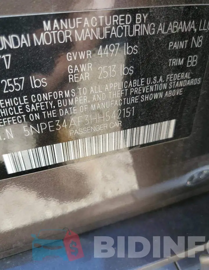5NPE34AF3HH542151 Photo# 12