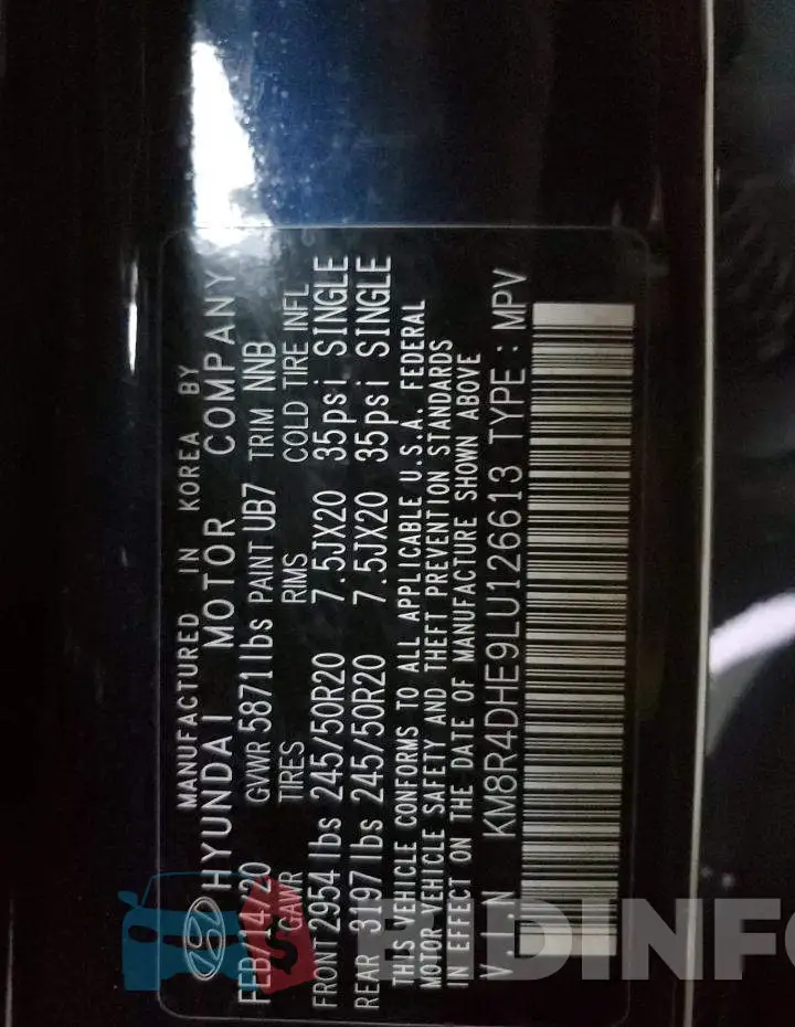 KM8R4DHE9LU126613 Photo# 14