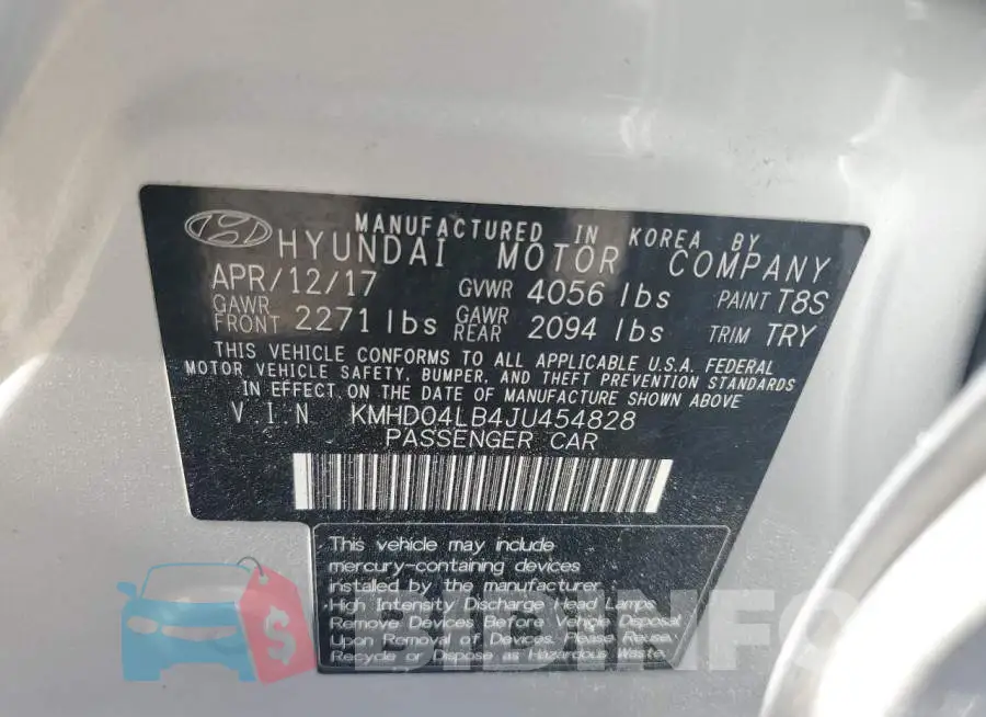 KMHD04LB4JU454828 Photo# 12