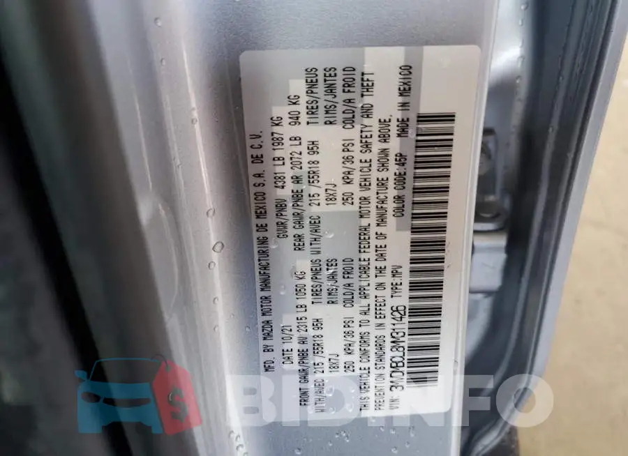 3MVDMBCL8MM311426 Photo# 10