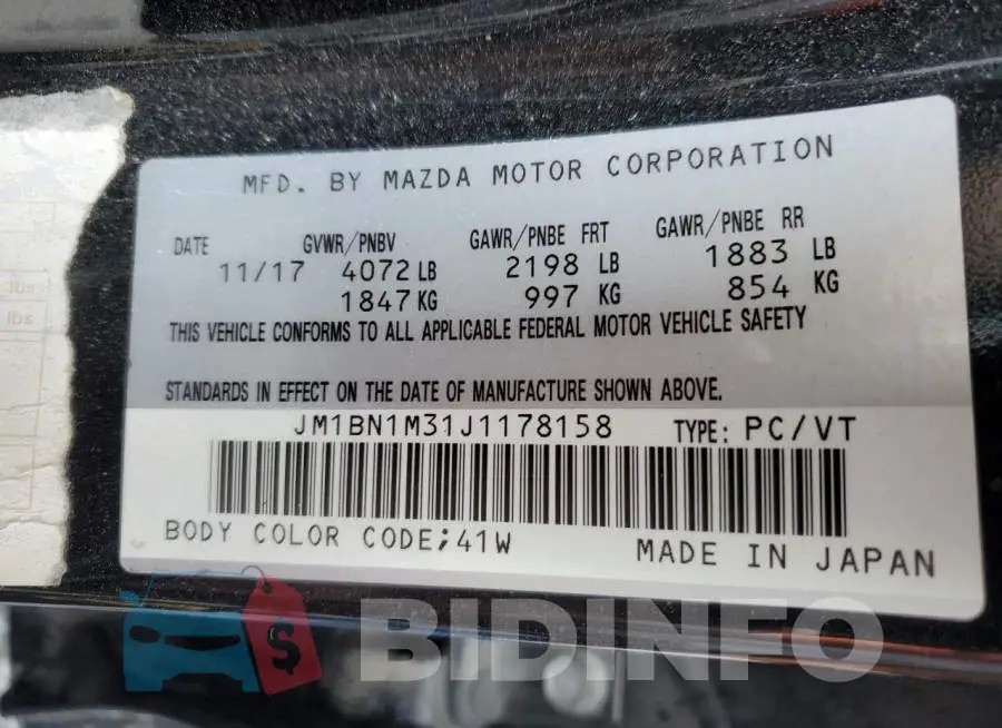 JM1BN1M31J1178158 Photo# 10