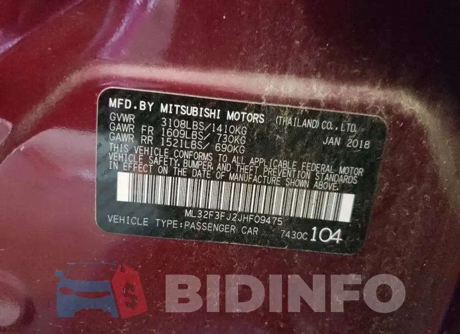 ML32F3FJ2JHF09475 Photo# 10