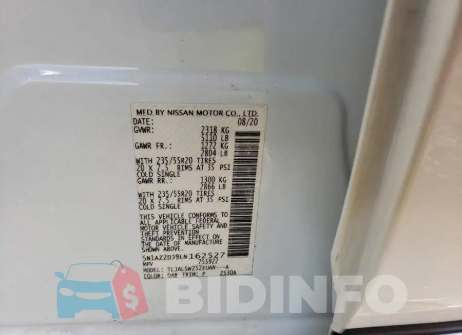 5N1AZ2DJ9LN162527 Photo# 10