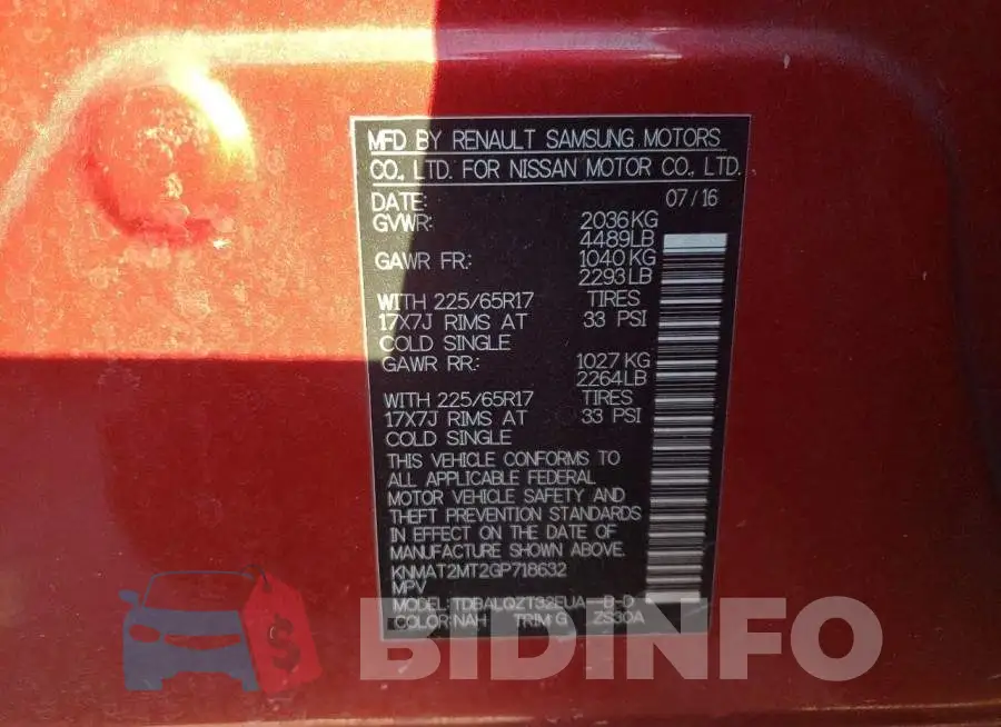 KNMAT2MT2GP718632 Photo# 10