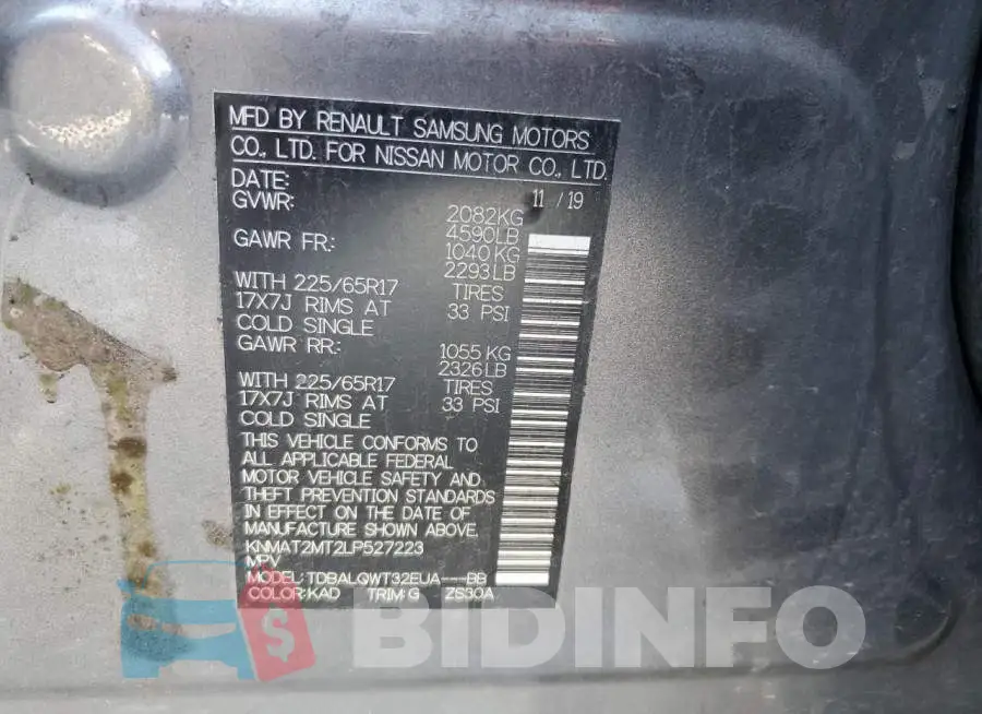 KNMAT2MT2LP527223 Photo# 10