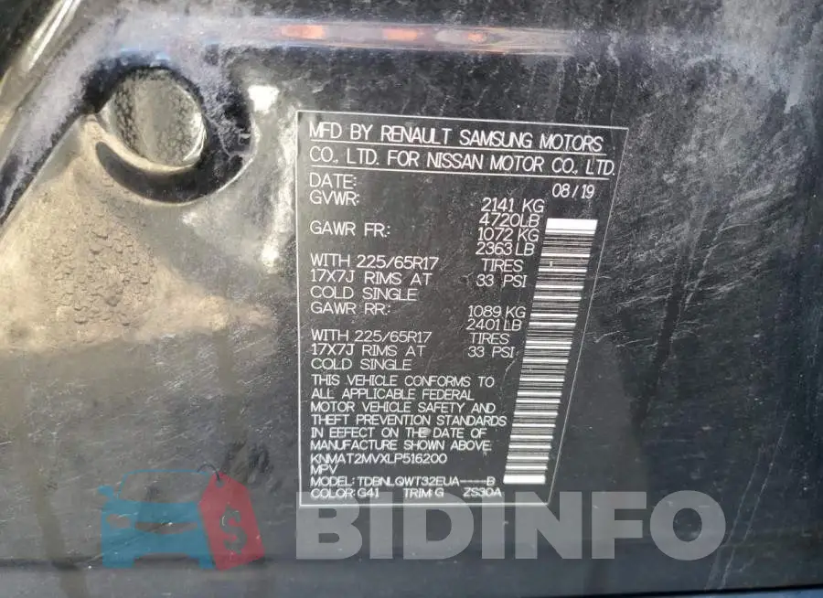 KNMAT2MVXLP516200 Photo# 13