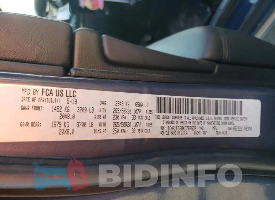 1C4RJFCG8KC787653 Photo# 10