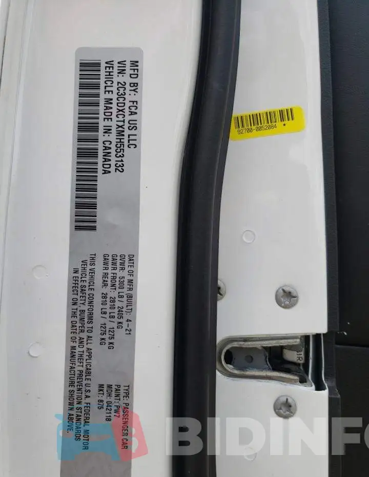 2C3CDXCTXMH553132 Photo# 10
