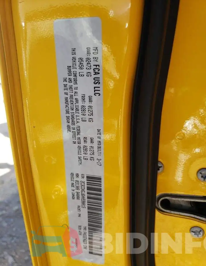 2C3CDXGJ6HH590015 Photo# 10