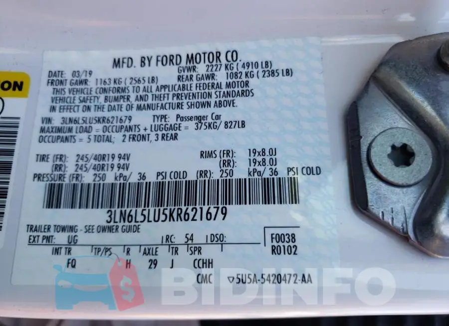3LN6L5LU5KR621679 Photo# 10