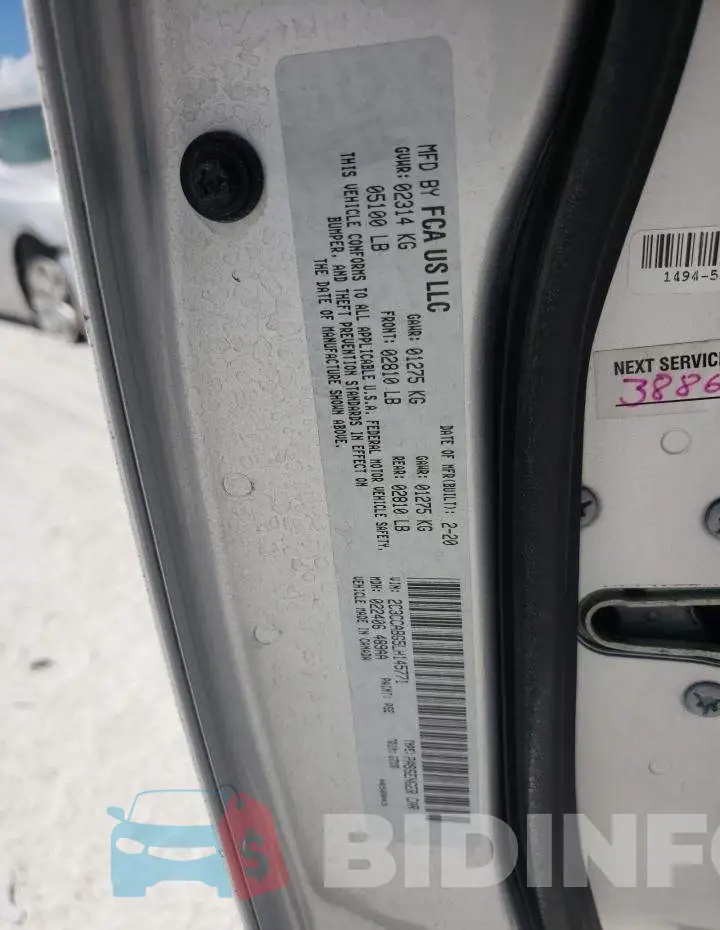 2C3CCABG5LH145771 Photo# 10