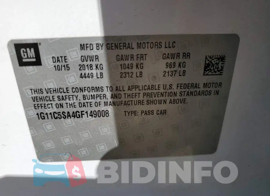 1G11C5SA4GF149008 Photo# 10
