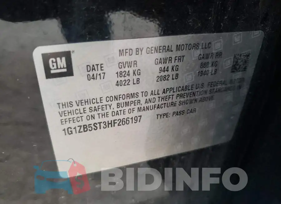 1G1ZB5ST3HF266197 Photo# 10