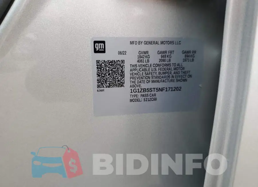 1G1ZB5ST5NF171202 Photo# 10