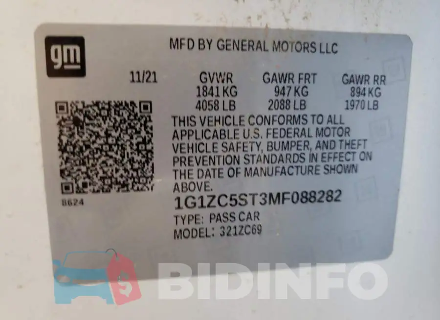 1G1ZC5ST3MF088282 Photo# 10