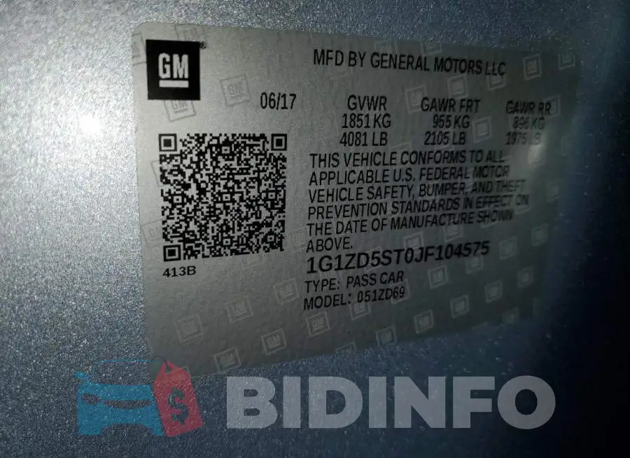1G1ZD5ST0JF104575 Photo# 10