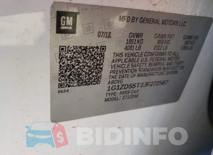 1G1ZD5ST2JF272587 Photo# 10