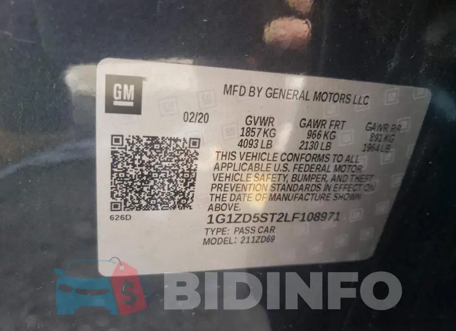 1G1ZD5ST2LF108971 Photo# 10