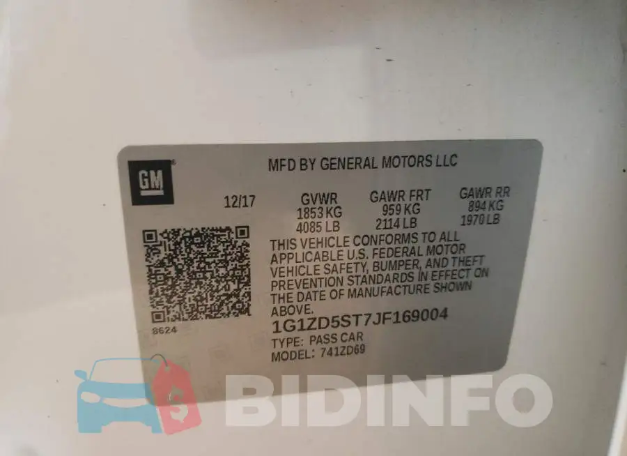 1G1ZD5ST7JF169004 Photo# 10