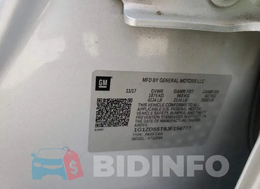 1G1ZD5ST9JF154777 Photo# 10