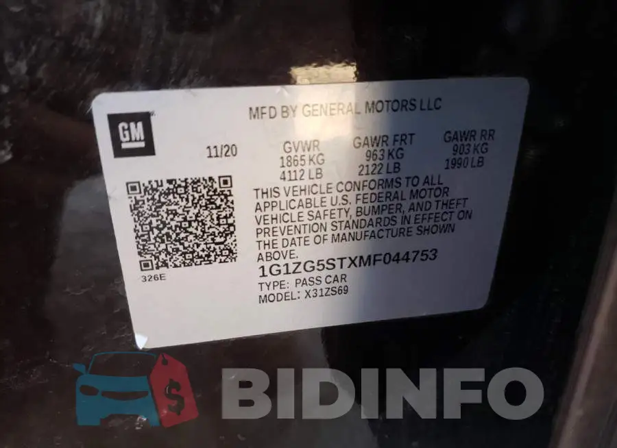 1G1ZG5STXMF044753 Photo# 10