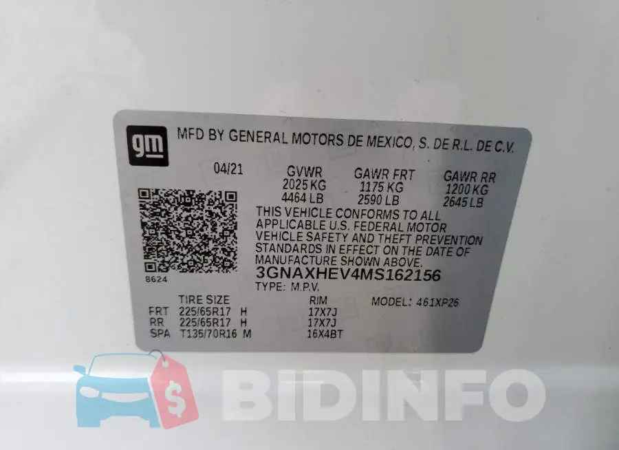 3GNAXHEV4MS162156 Photo# 10