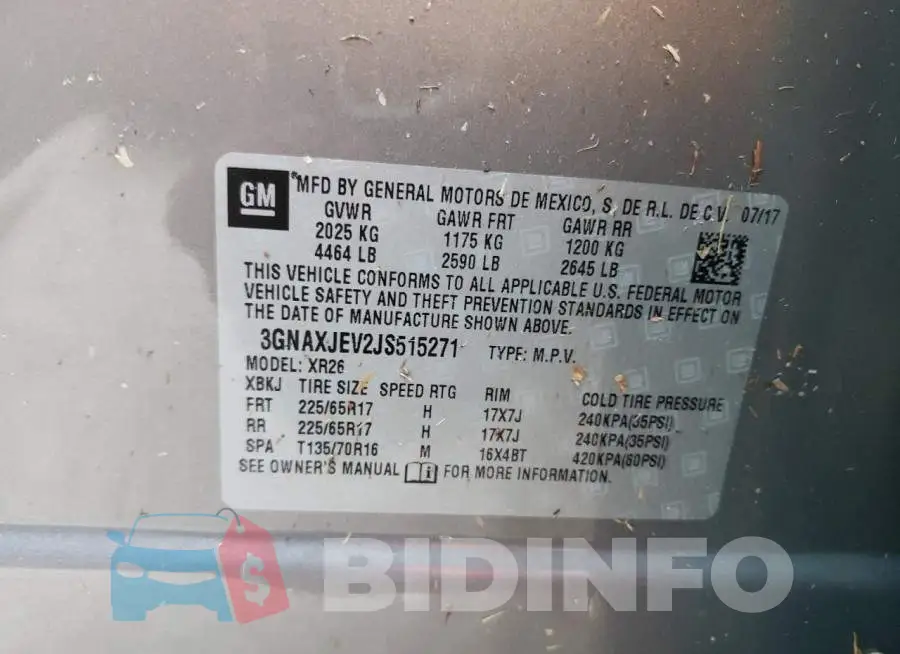 3GNAXJEV2JS515271 Photo# 10