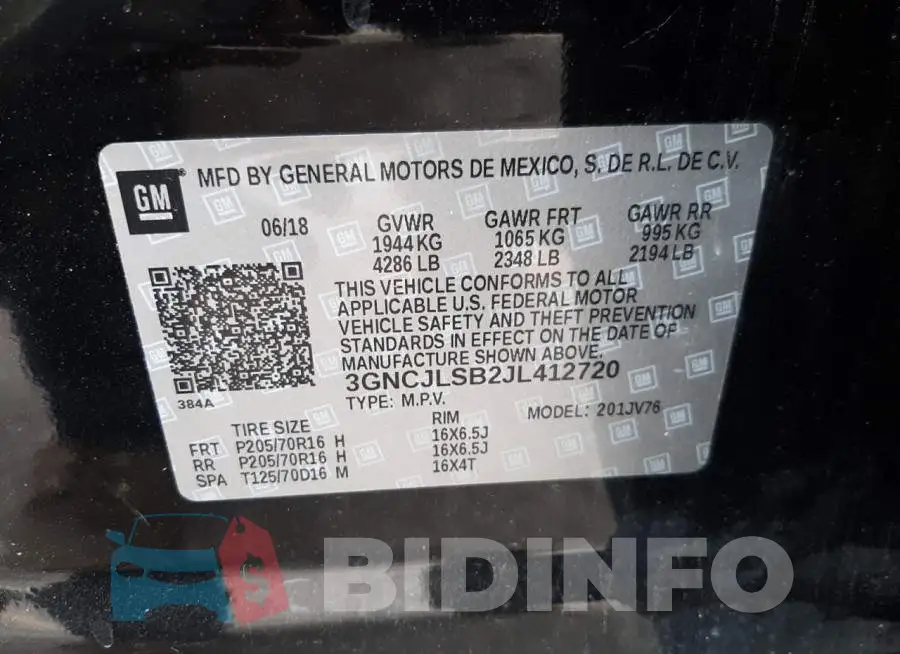 3GNCJLSB2JL412720 Photo# 10