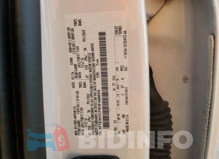 1FTEW1CF9GFA88659 Photo# 10