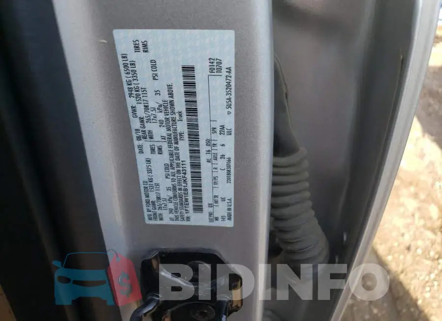 1FTEW1EB1JKF43111 Photo# 12
