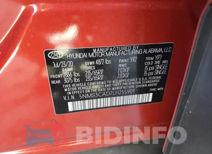 5NMS3CAD7LH255901 Photo# 10