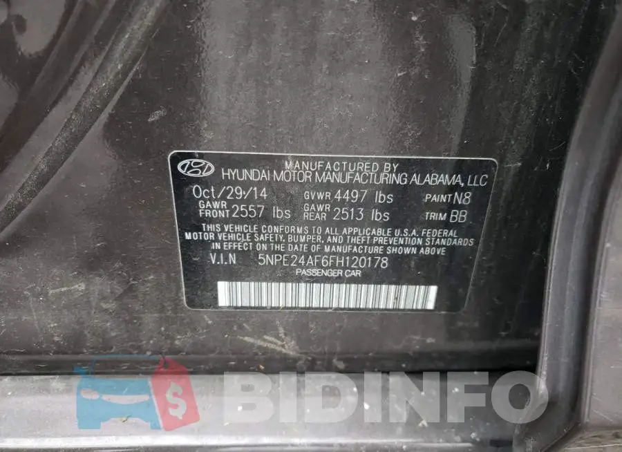 5NPE24AF6FH120178 Photo# 12