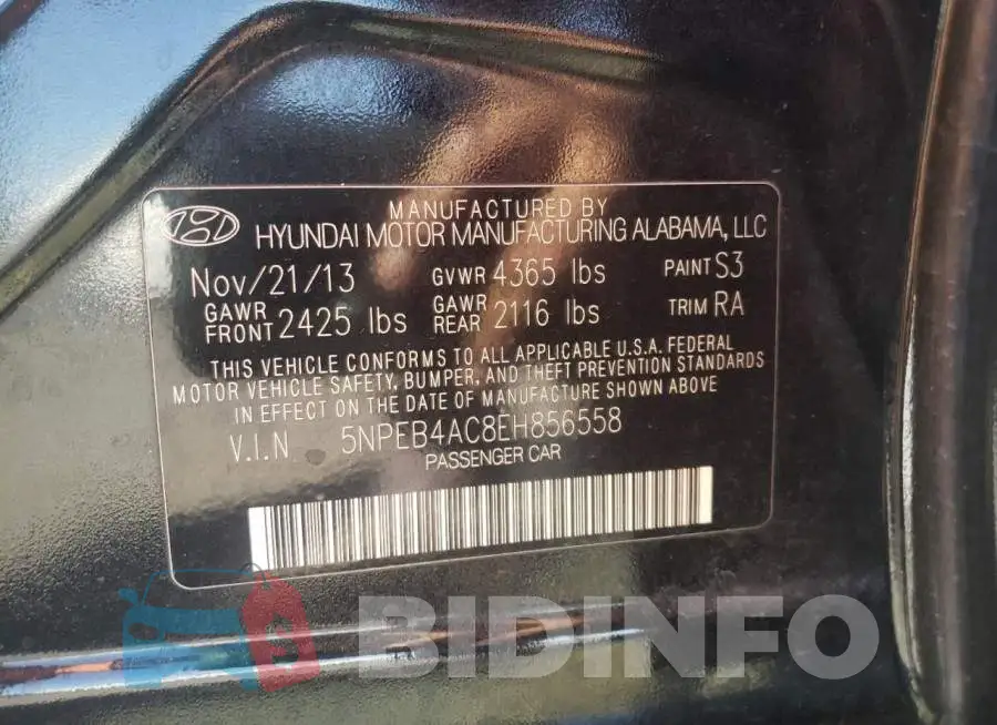 5NPEB4AC8EH856558 Photo# 10