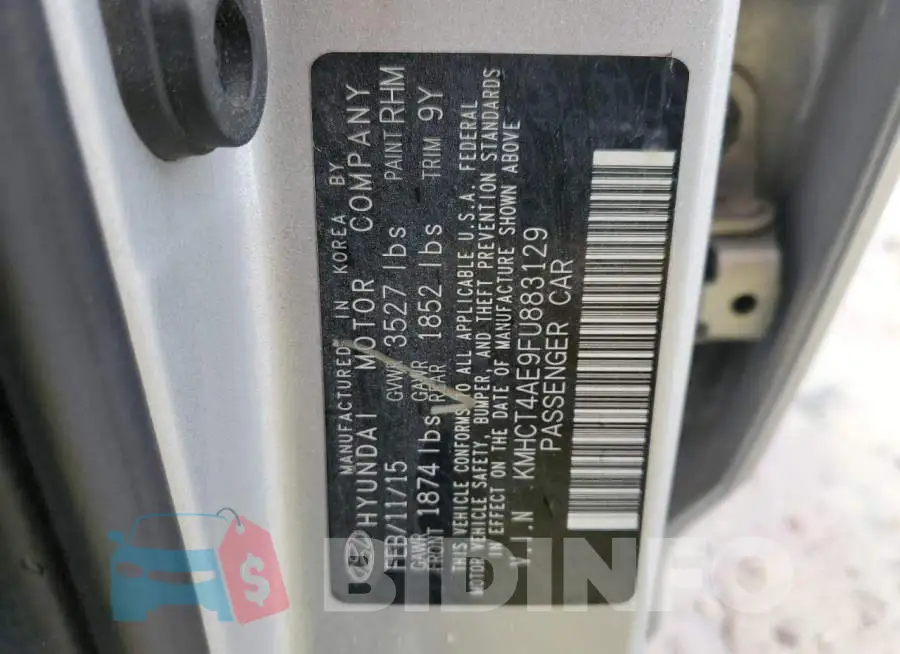 KMHCT4AE9FU883129 Photo# 10