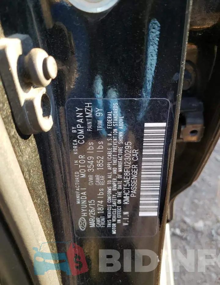 KMHCT5AE8FU230295 Photo# 12